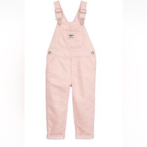 Oshkosh pink striped overalls